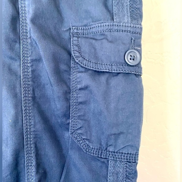 Style & Co Women's Plus Bungee Mid Rise Comfort Waist Capri 20W Blue - Picture 7 of 12